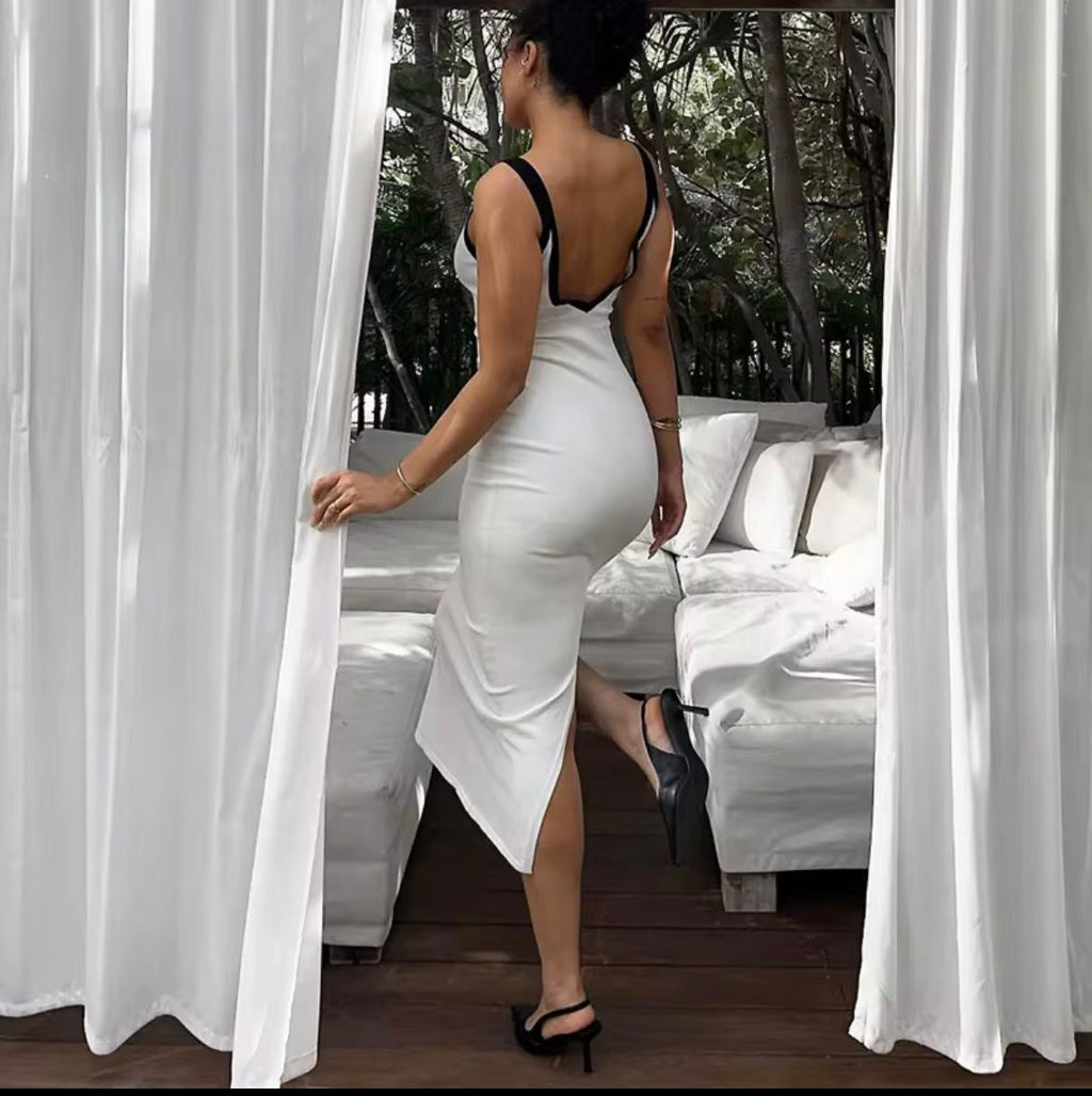 Nerea | Vestido Midi Espalda Abierta