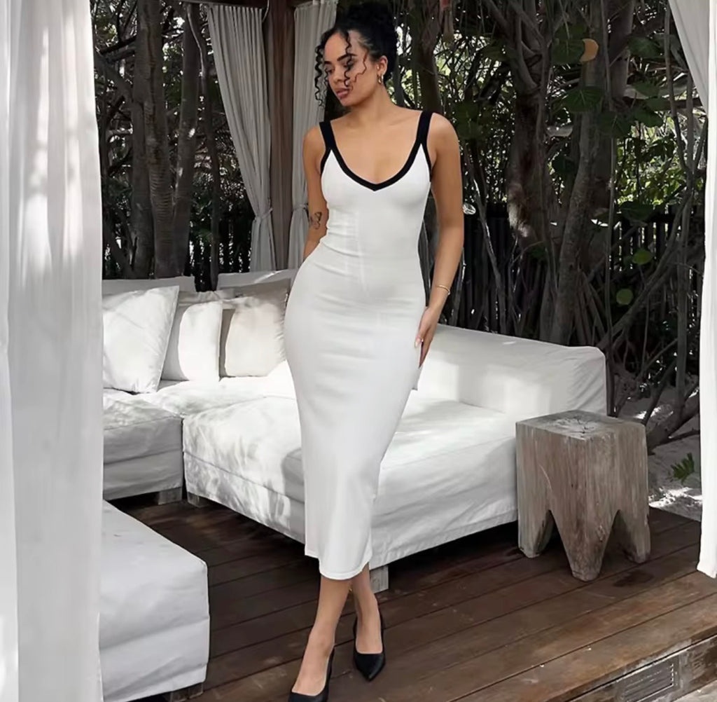 Nerea | Vestido Midi Espalda Abierta