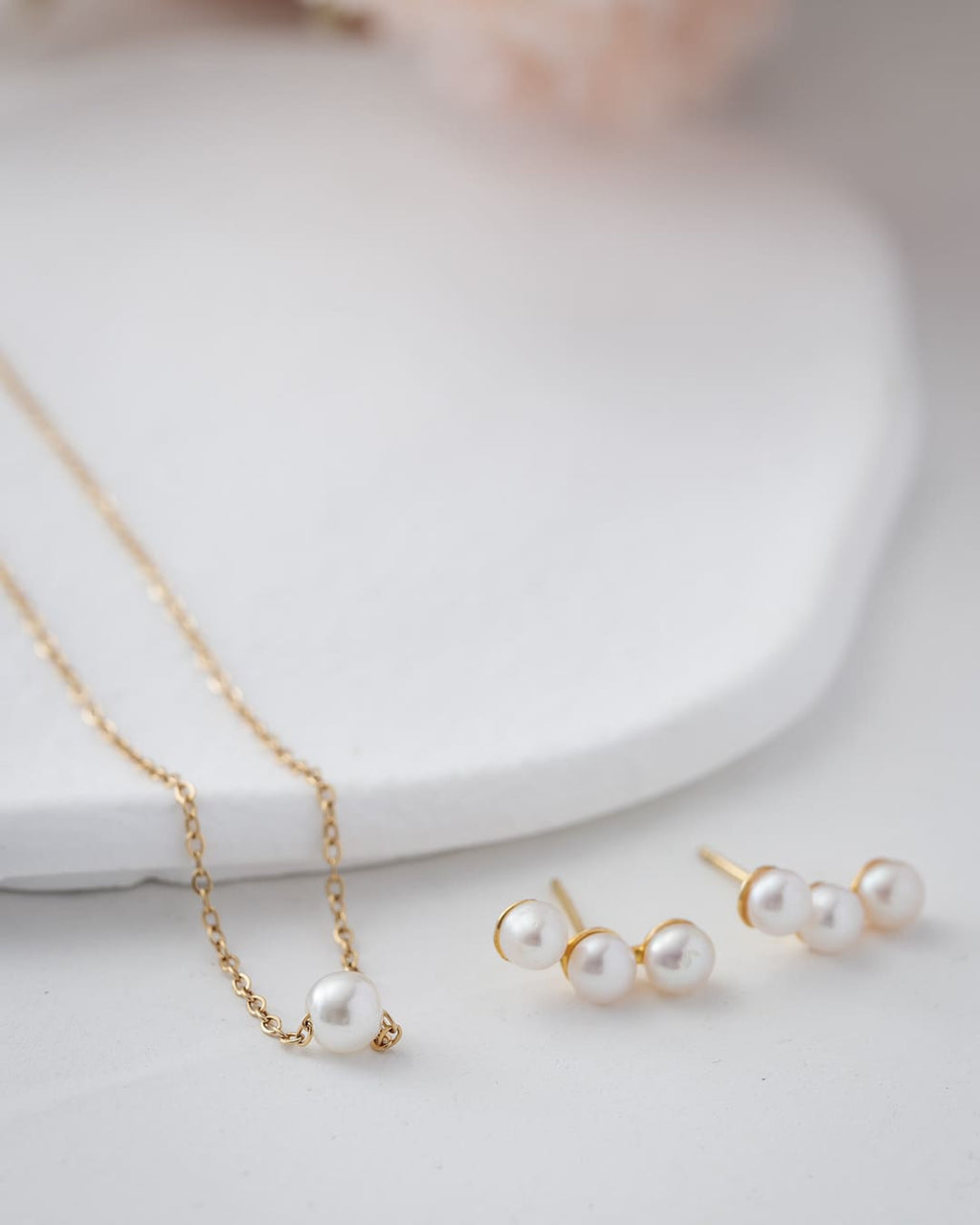 Brisa & Mar | Conjunto Collar y Pendientes de Perlas