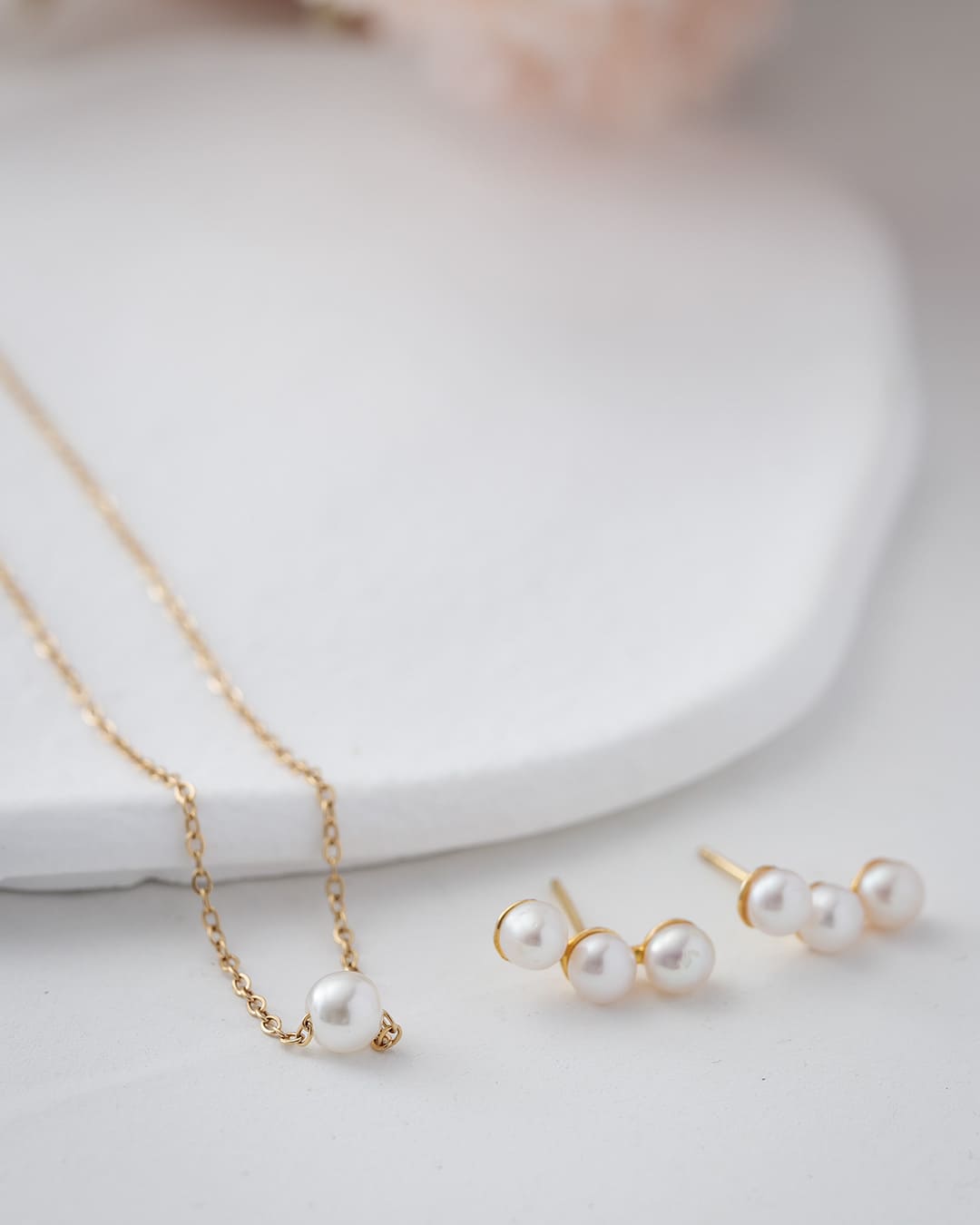 Brisa & Mar | Conjunto Collar y Pendientes de Perlas