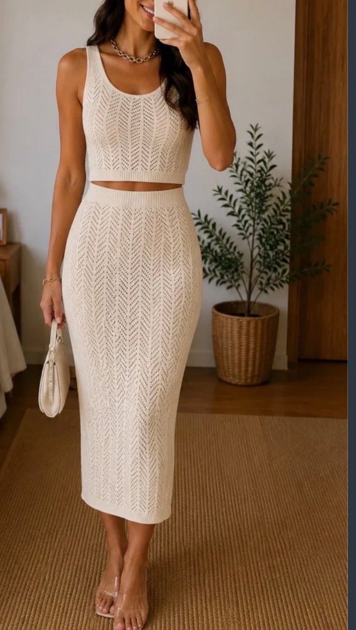 Conjunto Vera | Crochet Blanco